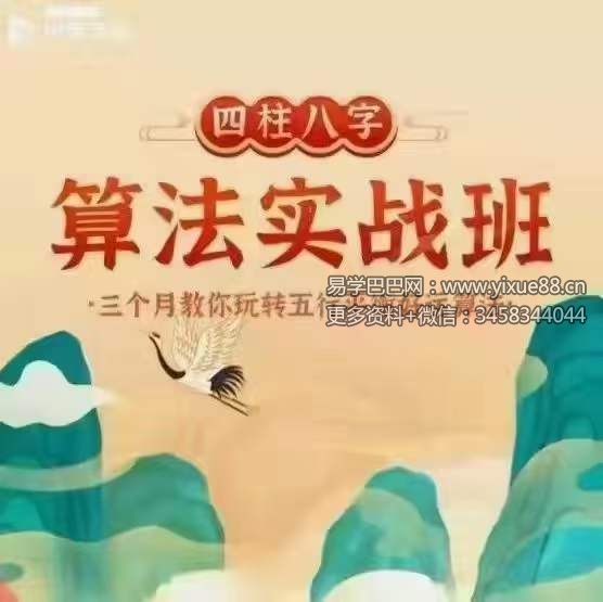 何泳慧四柱八字算法实战班71集