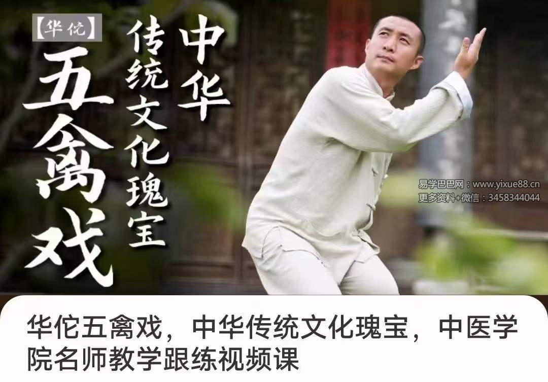 张志刚 华佗五禽戏 中医学院名师教学跟练视频课18集