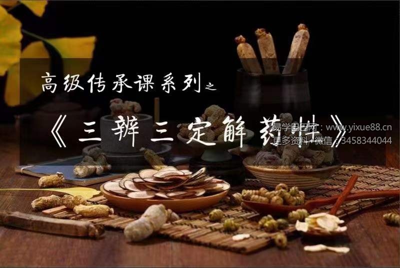 高级传承系列课之《三辨三定解药性》