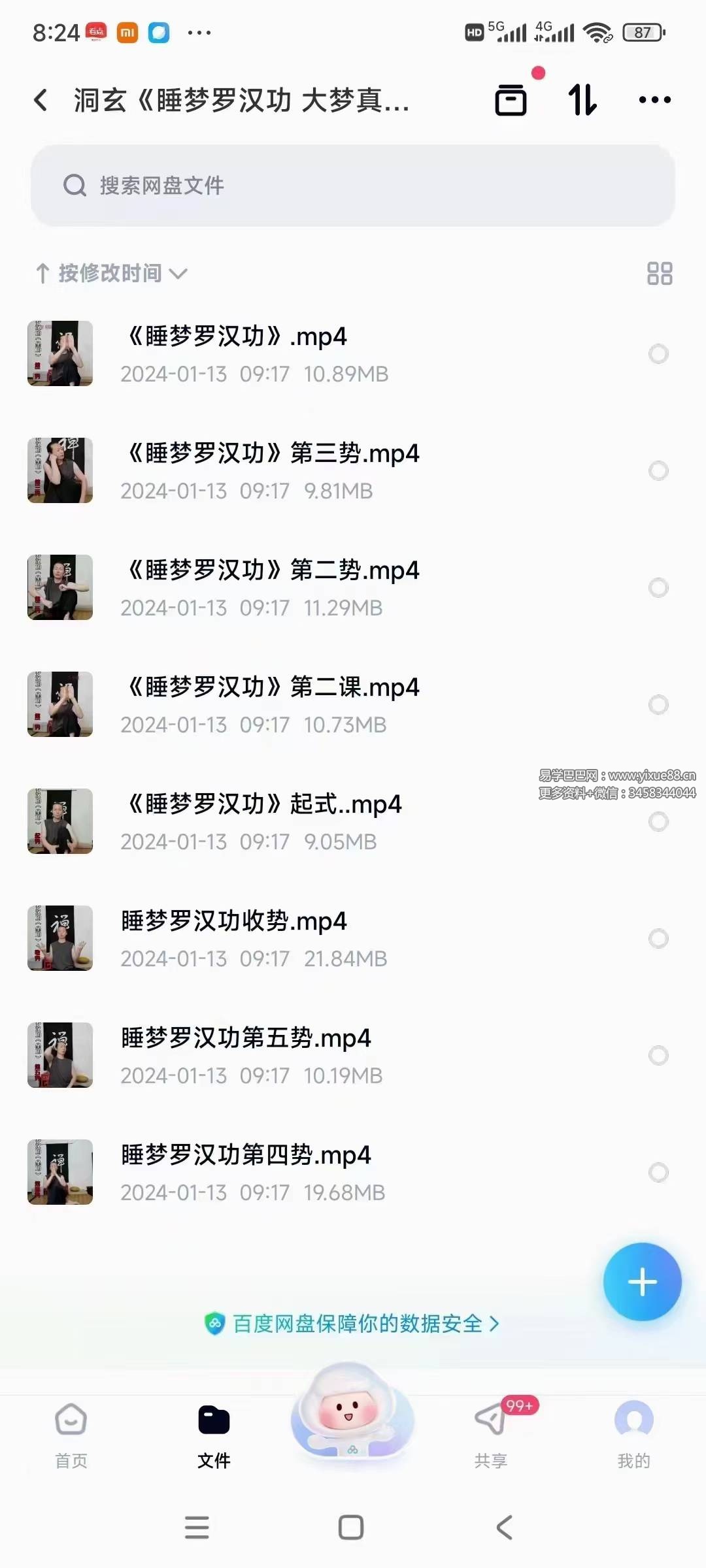 洞玄《睡梦罗汉功 大梦真法》视频8集