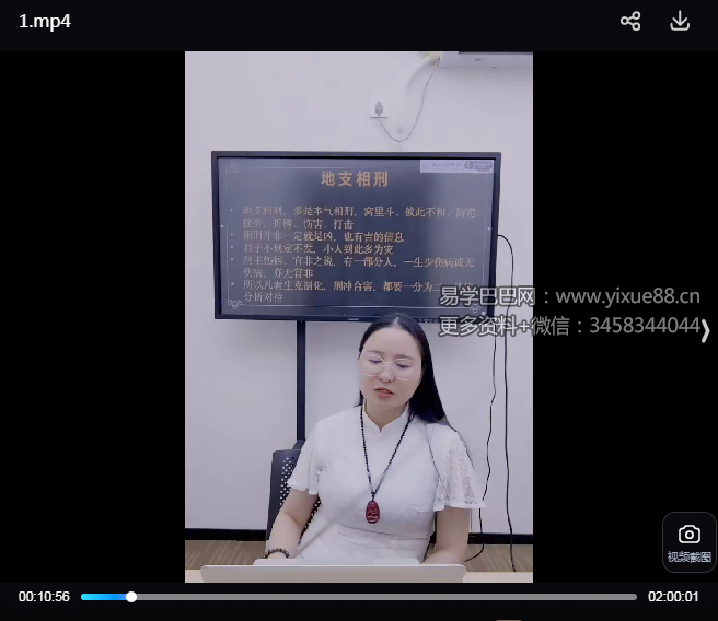 夏光明弟子 高雅蘭《地支相刑详解及化解秘法》3集视频