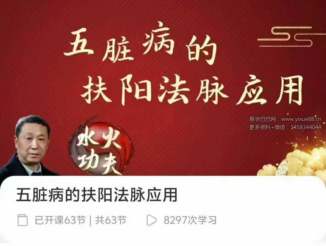 傅文录 五脏病的扶阳法脉应用 全63讲