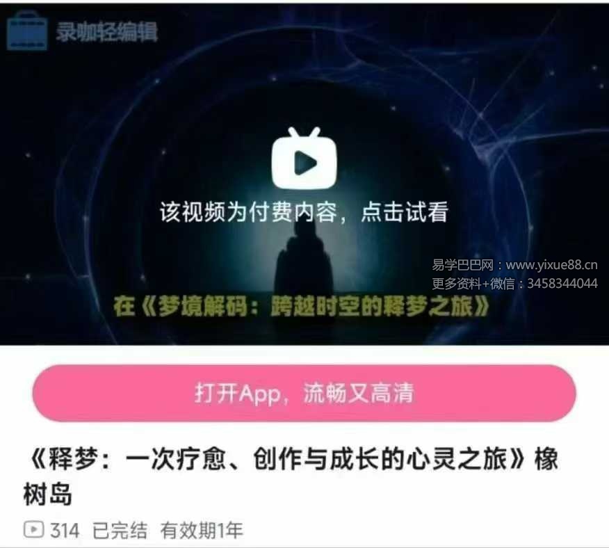 梦境解码：一次疗愈、创作与成长的心灵之旅 橡树岛13集