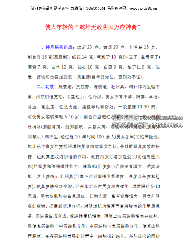 乾坤无敌万应神丹