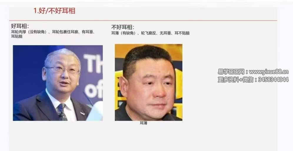 《面相学细微对比图示》286页